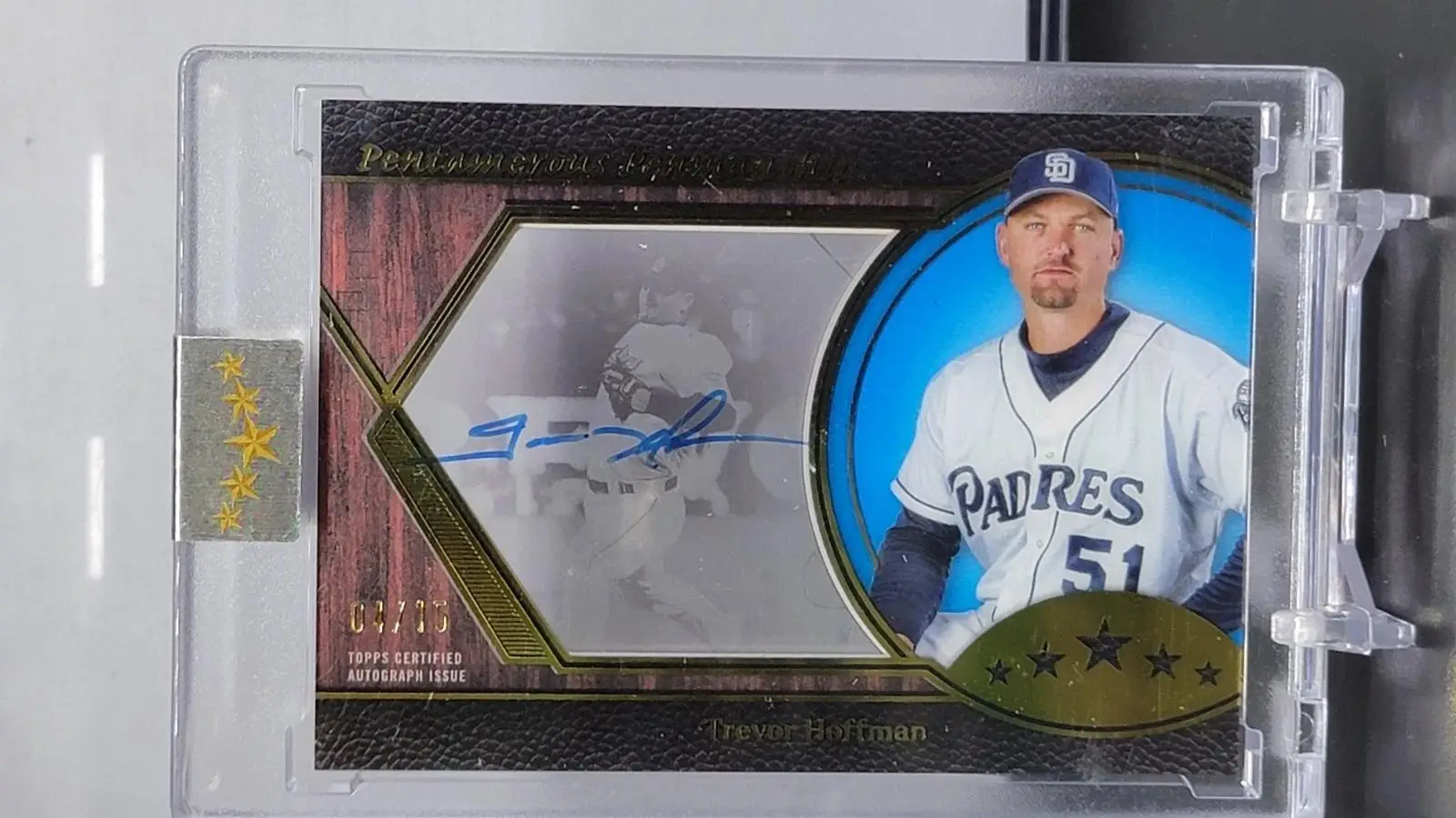 Trevor Hoffman 2025 Topps Five Star Penmanship Auto /15 San Diego Padres PP-THO
