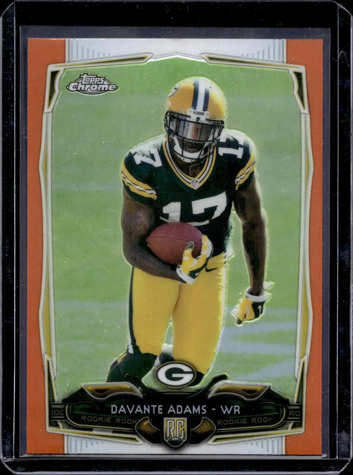 Davante Adams 2014 Topps Chrome Orange Refractor Rookie Green Bay Packers 114