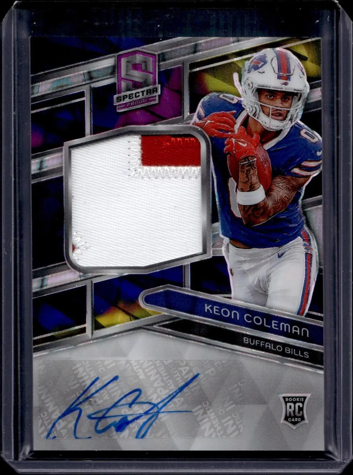 Keon Coleman 2024 Panini Spectra  Supernova Auto /70 Rookie Buffalo Bills 217