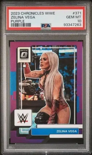 Zelina Vega 2023 Panini Chronicles Optic Purple /49 371 PSA 10 Pop 1