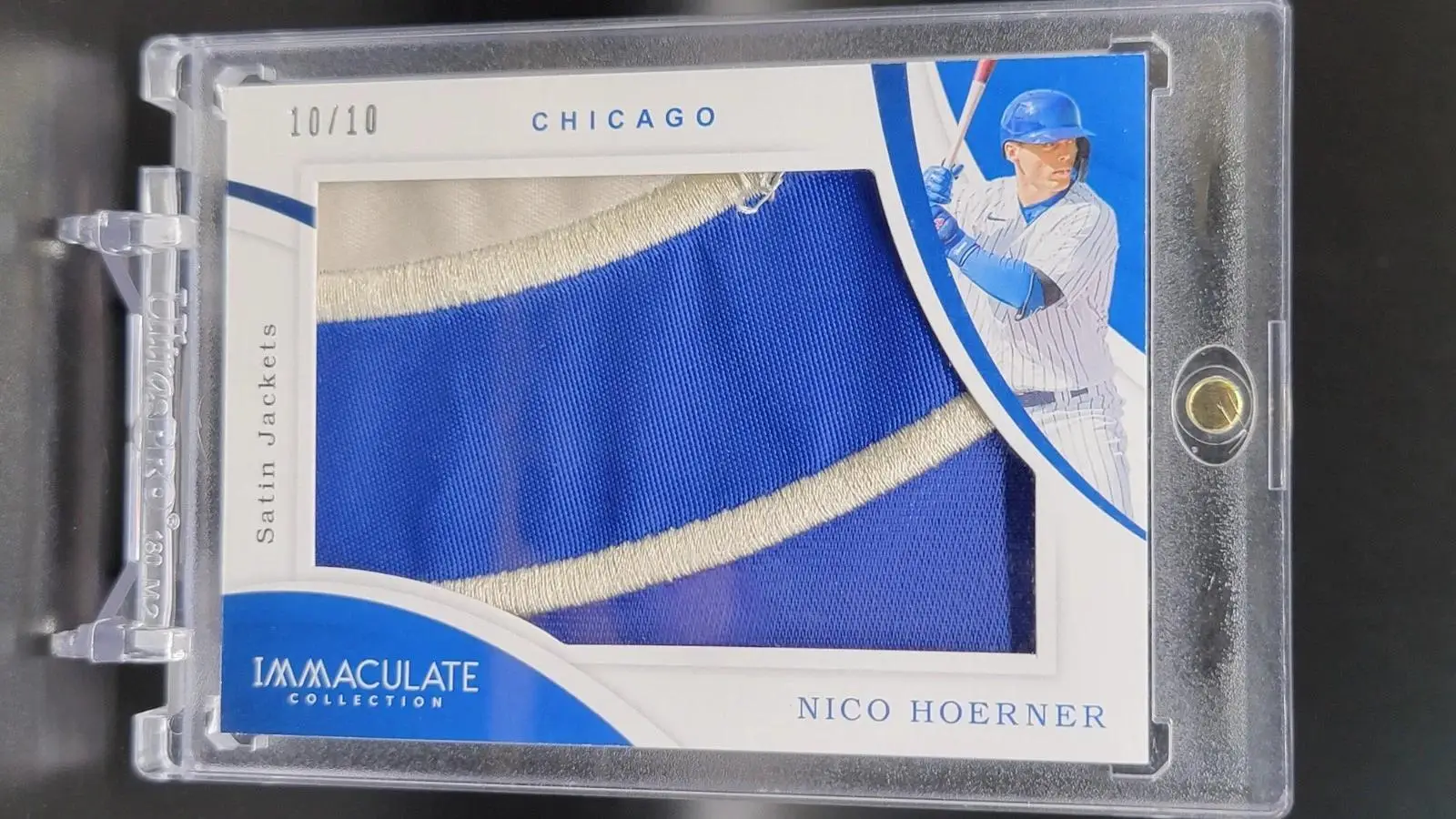 Nico Hoerner 2020 Panini Immaculate Collection Relic /10 Chicago Cubs J-NH