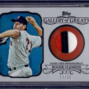 Roger Clemens 2015 Topps Gallery of Greats Relic /25 Boston Red Sox GGR-RC