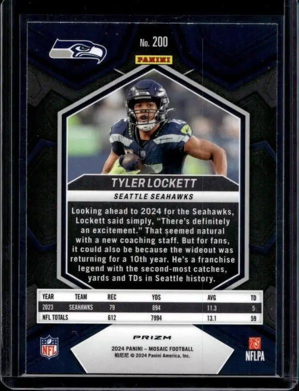 Tyler Lockett 2024 Panini Mosaic Genesis Seattle Seahawks 200 ...