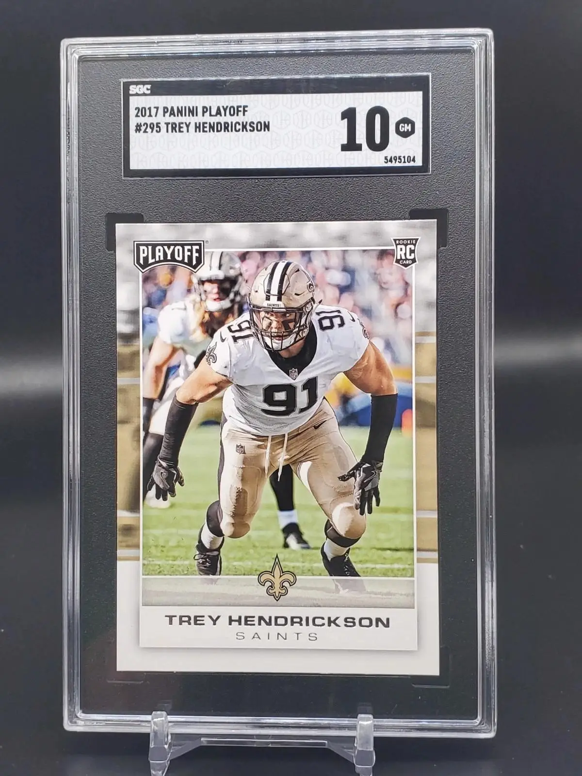 Trey Hendrickson 2017 Panini Playoff RC New Orleans Saints 295 SGC 10