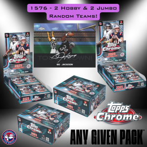 2025 Topps Chrome Football 4 Box Random Team Break #1576