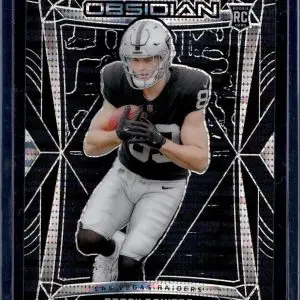 Brock Bowers 2024 Panini Obsidian International Pulsar RC Las Vegas Raiders 101