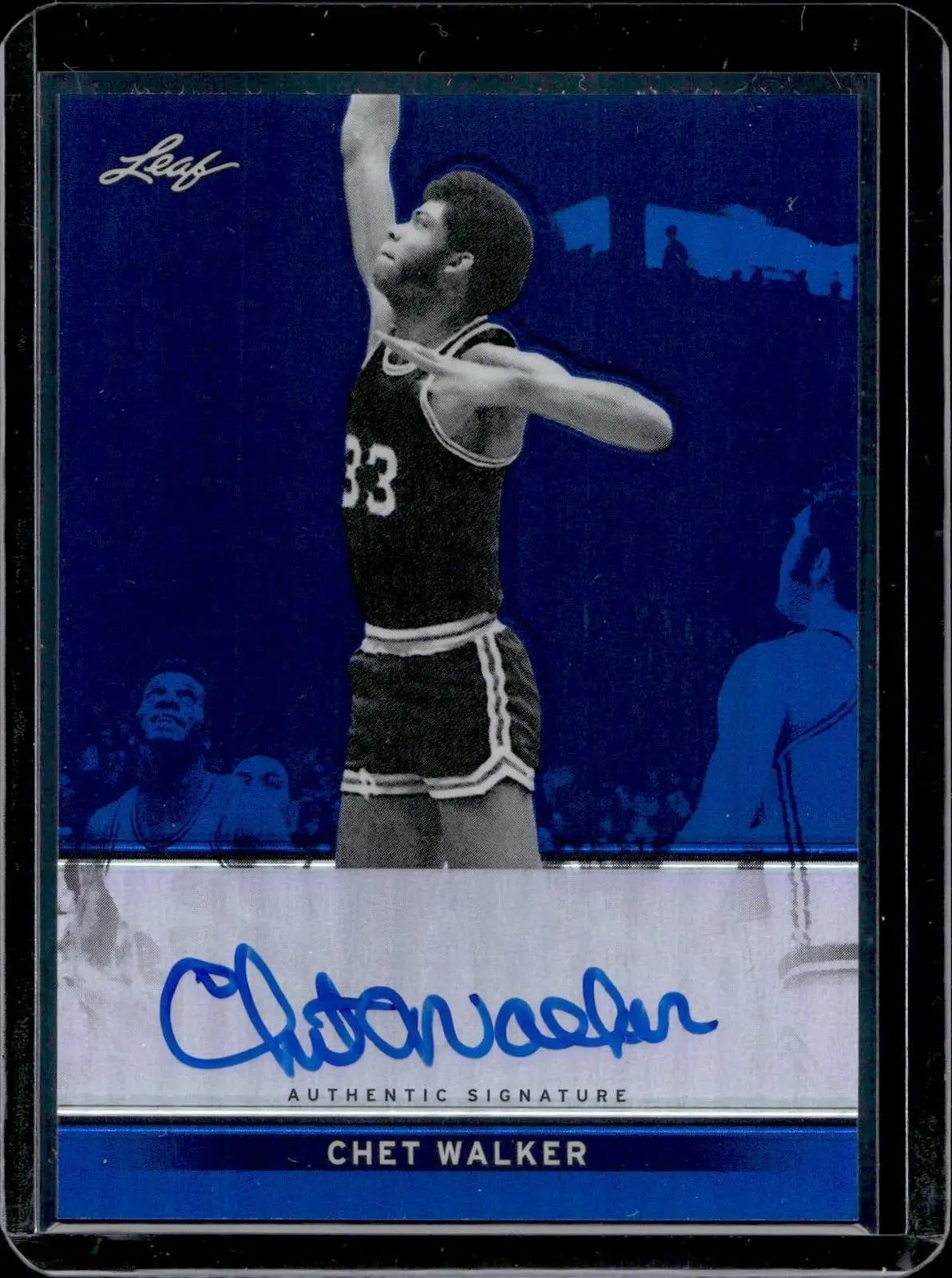 Chet Walker 2012-13 Leaf Metal Holo Blue Auto /25 Chicago Bulls BA-CW1