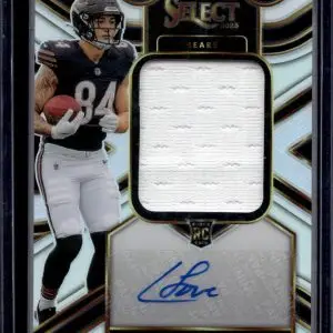 Colston Loveland 2025 Panini Select Jumbo RC Auto /249 Chicago Bears JRS-CLD