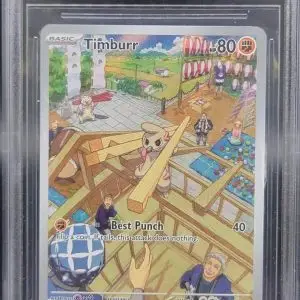 Timburr Scarlet & Violet Full Art 183/167 Beckett 9.5