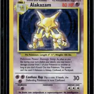 Alakazam Holo Pokemon Base Set 1/102