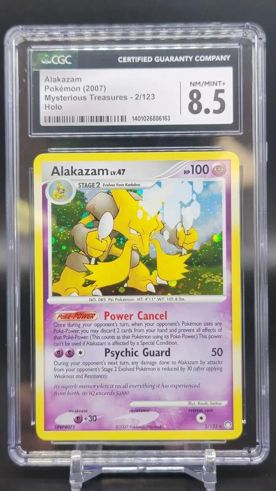 Alakazam Pokemon Mysterious Treasures 2/123 CGC 8.5