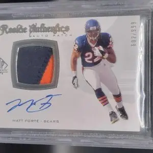 Matt Forte 2008 SP Authentic Relic Auto /999 Chicago Bears 298 Beckett 8.5