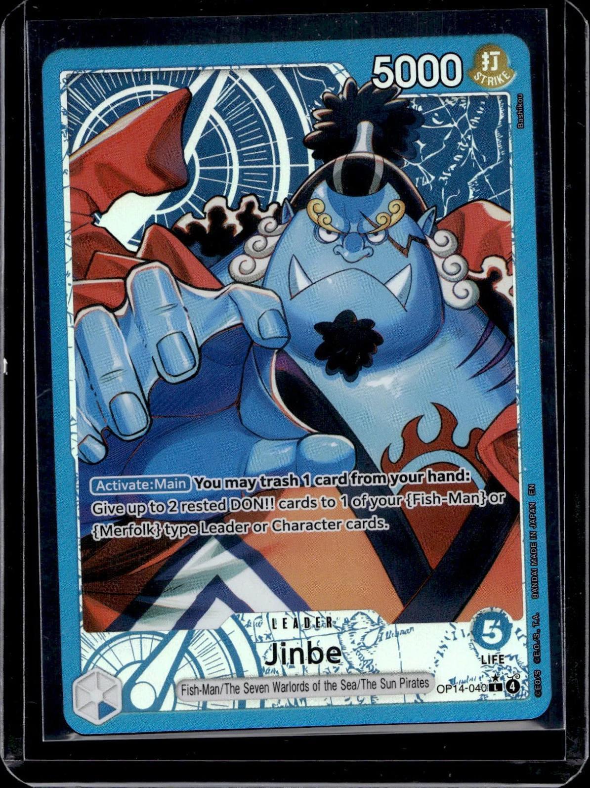 Jinbe One Piece The Azure Sea's Seven OP14-040