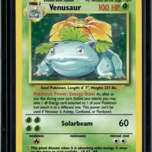 Venusaur Holo Pokemon Base Set 15/102