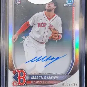 Marcelo Mayer 2025 Bowman Chrome RC Auto /499 Boston Red Sox's CRA-MM