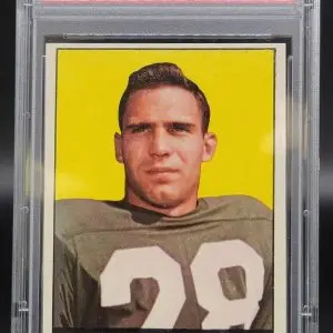 Alan Miller 1961 Topps Rookie RC Oakland Raiders 185 PSA 7