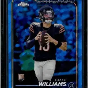 Caleb Williams 2024 Topps Chrome Sapphire Rookie Chicago Bears 202