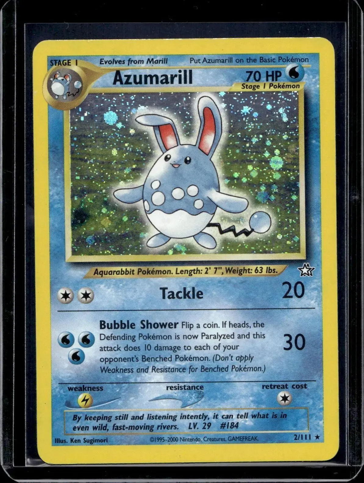 Azumarill Holo Pokemon Neo Genesis 2/111