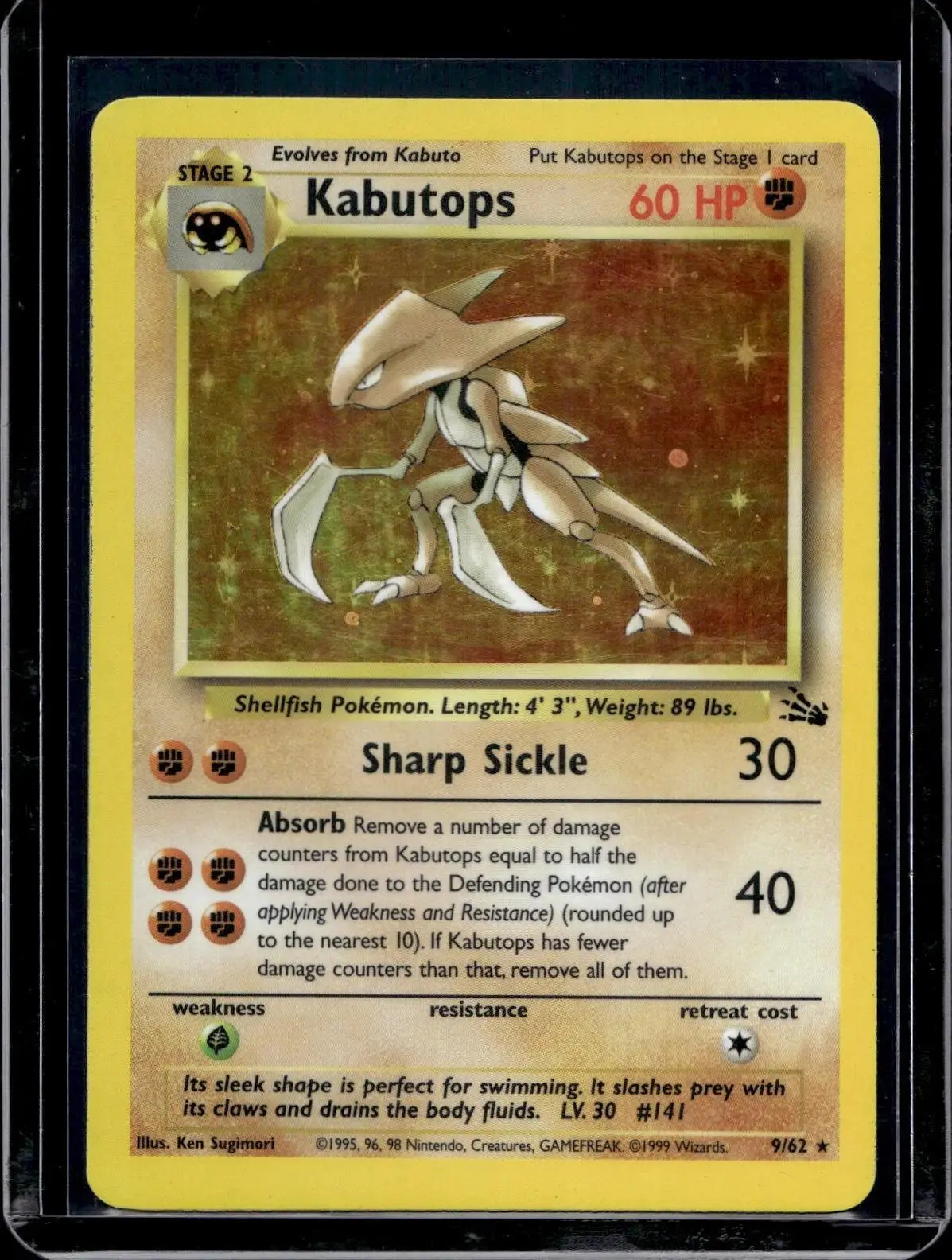 Kabutops 1 Pokemon Fossil (9) Holo 09/62 1