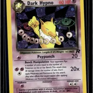 Dark Hypno Pokemon Team Rocket (9) Holo 09/82
