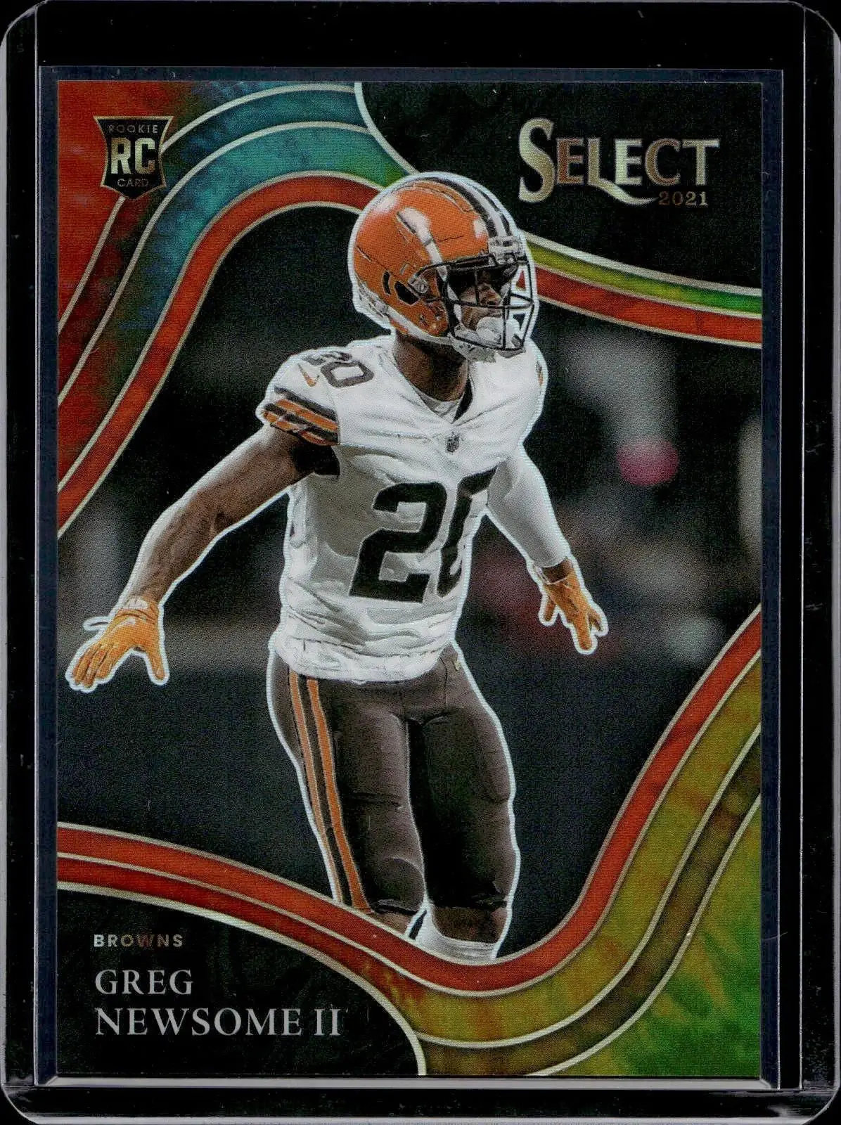 Greg Newsome II 2021 Panini Select Tie-Dye Prizm /25 RC Cleveland Browns 387