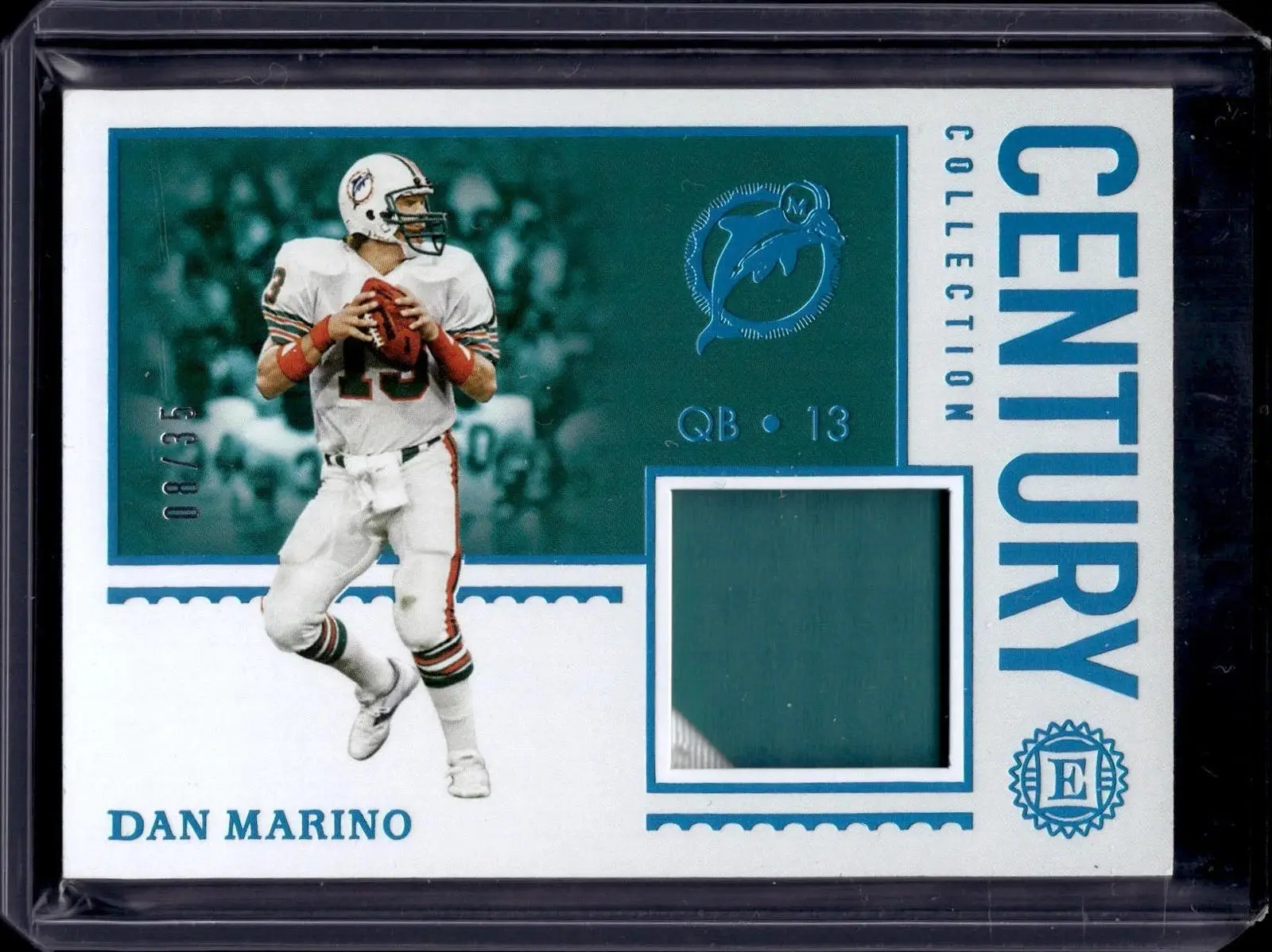 Dan Marino 2020 Panini Encased Century Sapphire /35 Miami Dolphins CC-4