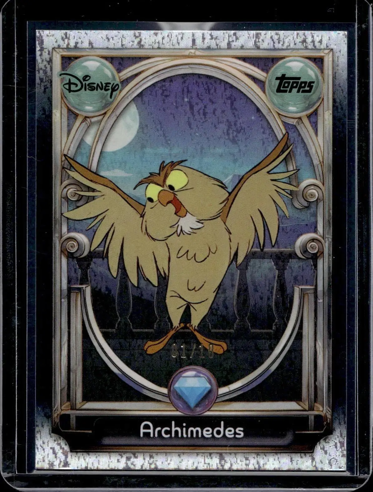 Archimedes 2025 Topps Wonder Black Holo /10 The Sword In The Stone 121