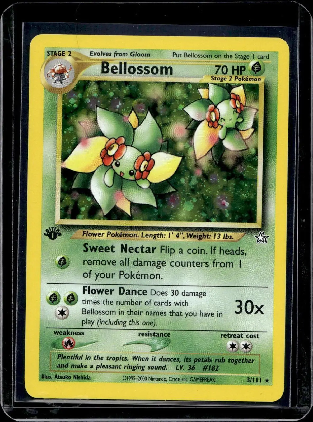 Bellossom Pokemon Neo Genesis 1st Edition Holo 3/111