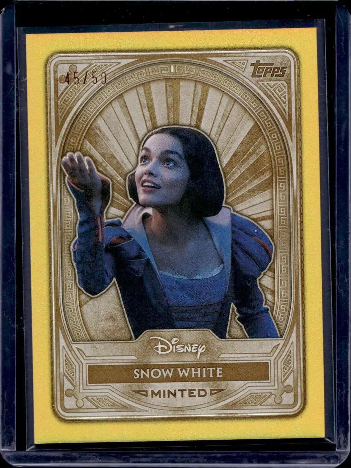 Snow White 2025 Topps Mint Disney Gold Minted Holo /50 22