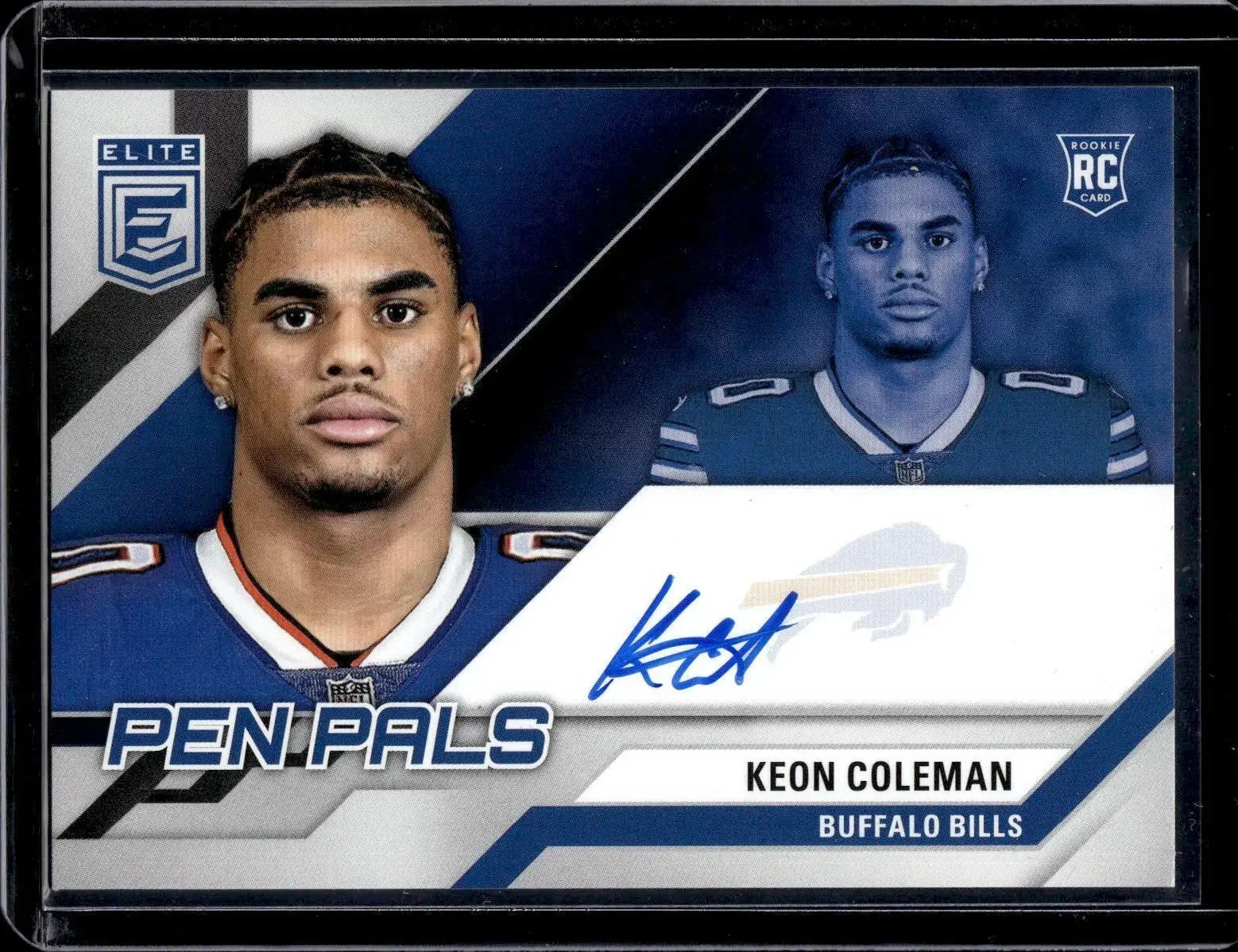 Keon Coleman 2024 Elite Pen Pals Blue Ink Auto Buffalo Bills PAL-KCO