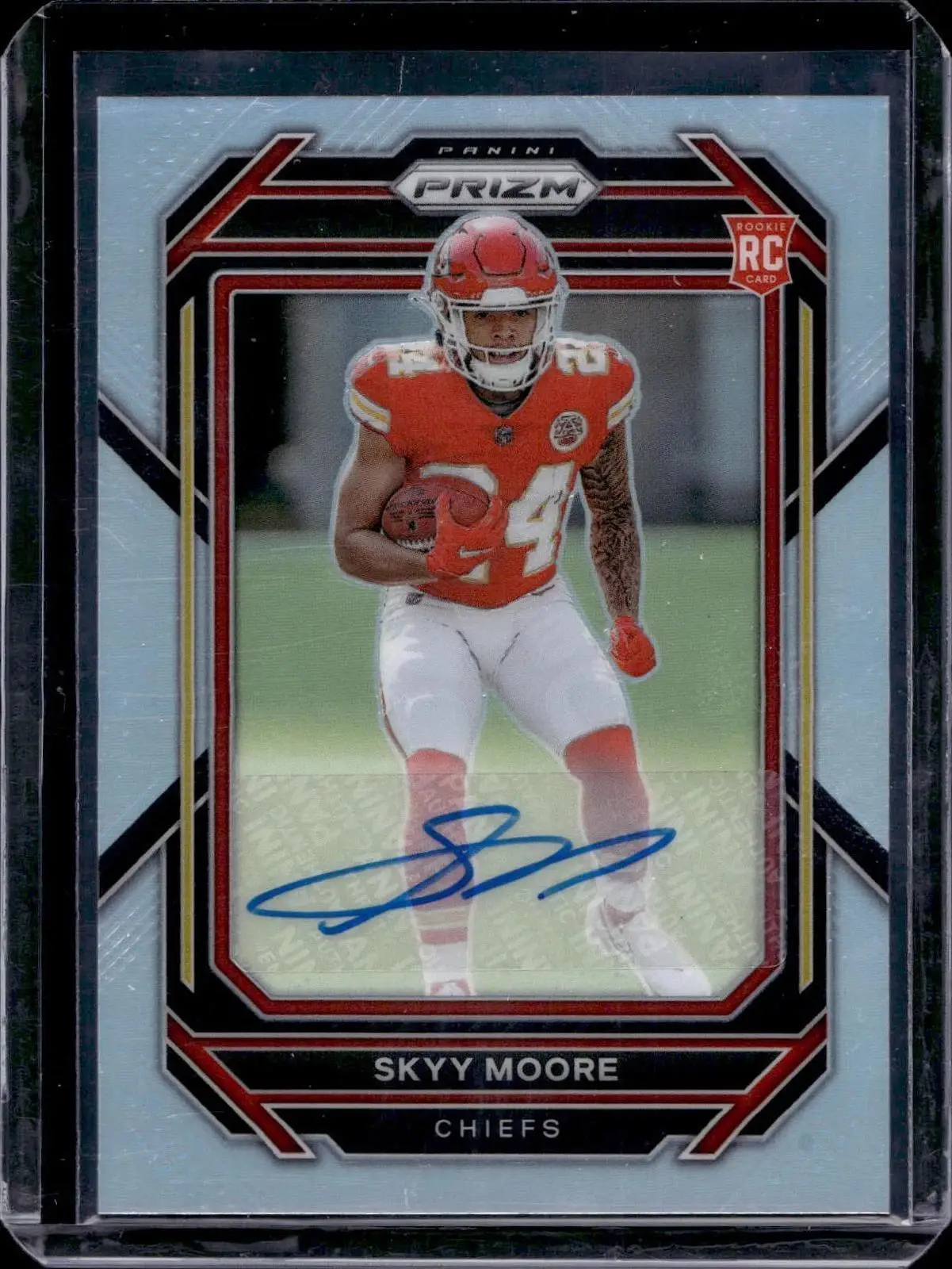 Skyy Moore 2022 Panini Prizm Silver Auto Rookie Kansas City Chiefs 331