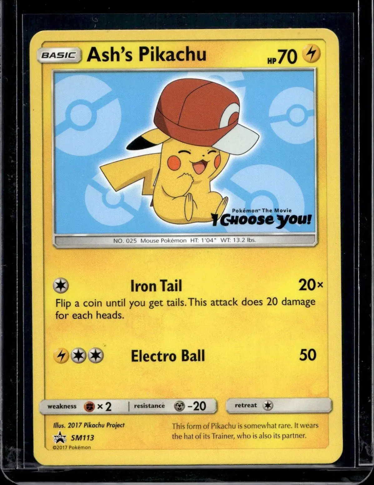 Ash's Pikachu Pokemon SM Promos SM113