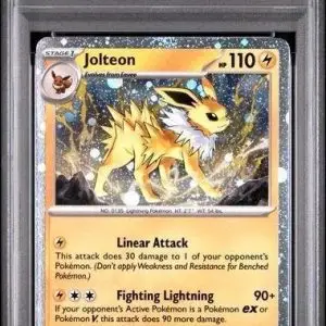 Jolteon Pokemon Prismatic Evolution Poster Collection Promo 169 PSA 9
