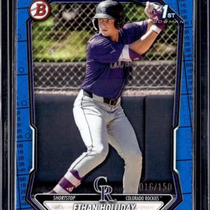 Ethan Holliday 2026 Bowman 1st Blue /150 Colorado Rockies BP-1
