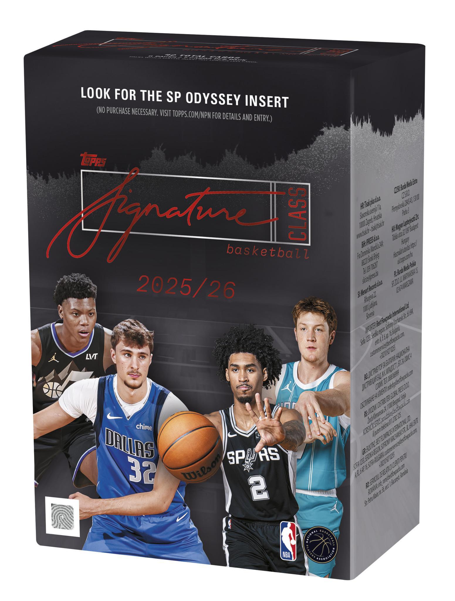 2025-26 Topps Signature Class NBA Basketball Blaster Box