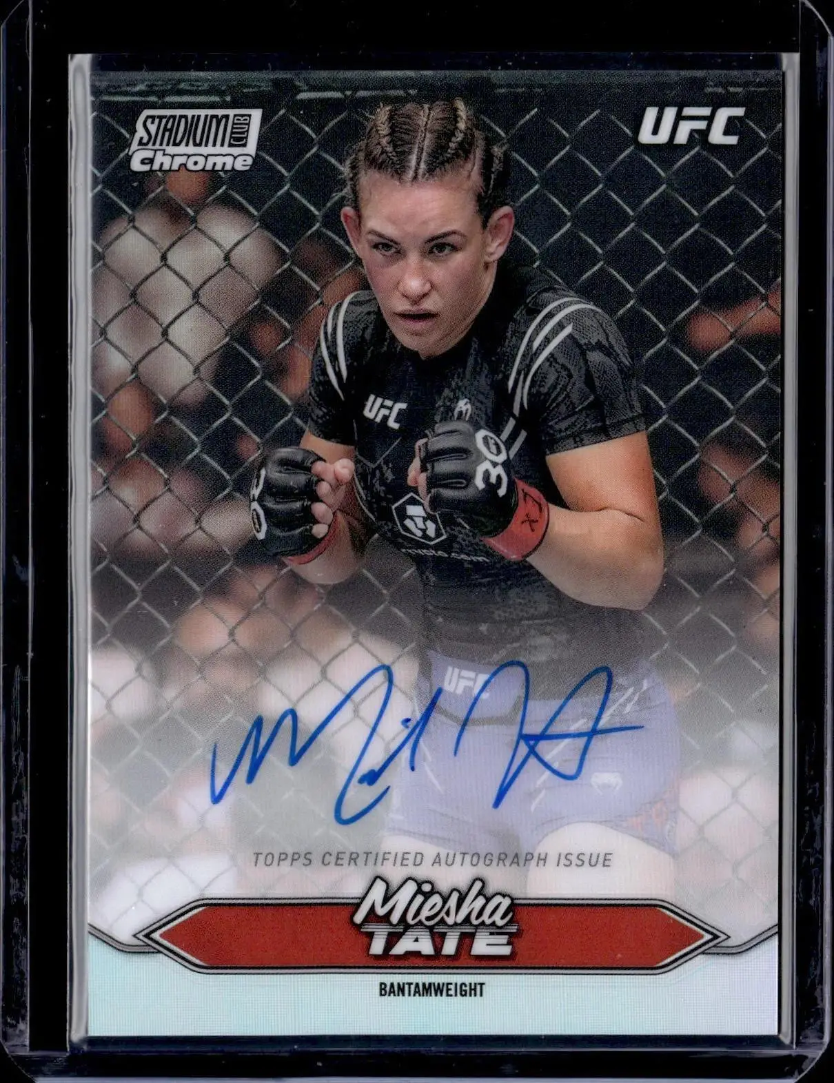 Miesha Tate 2025 Stadium Club UFC Chrome Auto CAS-MTE