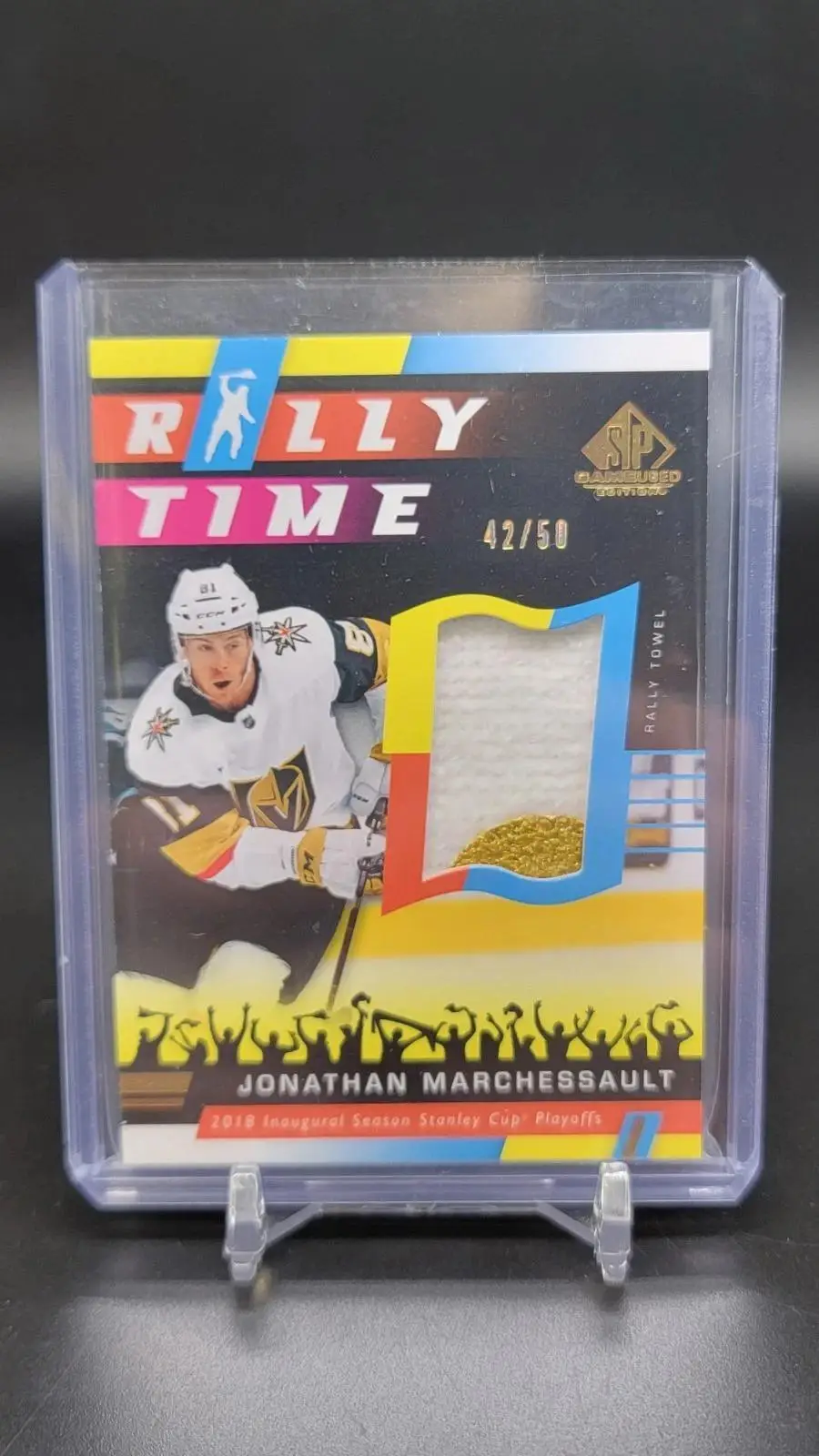 Jonathan Marchessault 2022 SP Game Used Towel Relic /50 Golden Knights RT-23