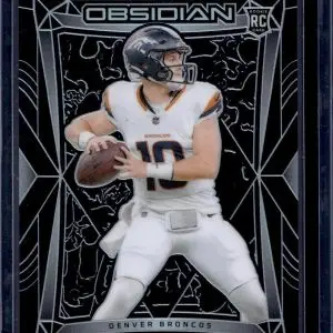 Bo Nix 2024 Panini Obsidian Rookie Denver Broncos 56