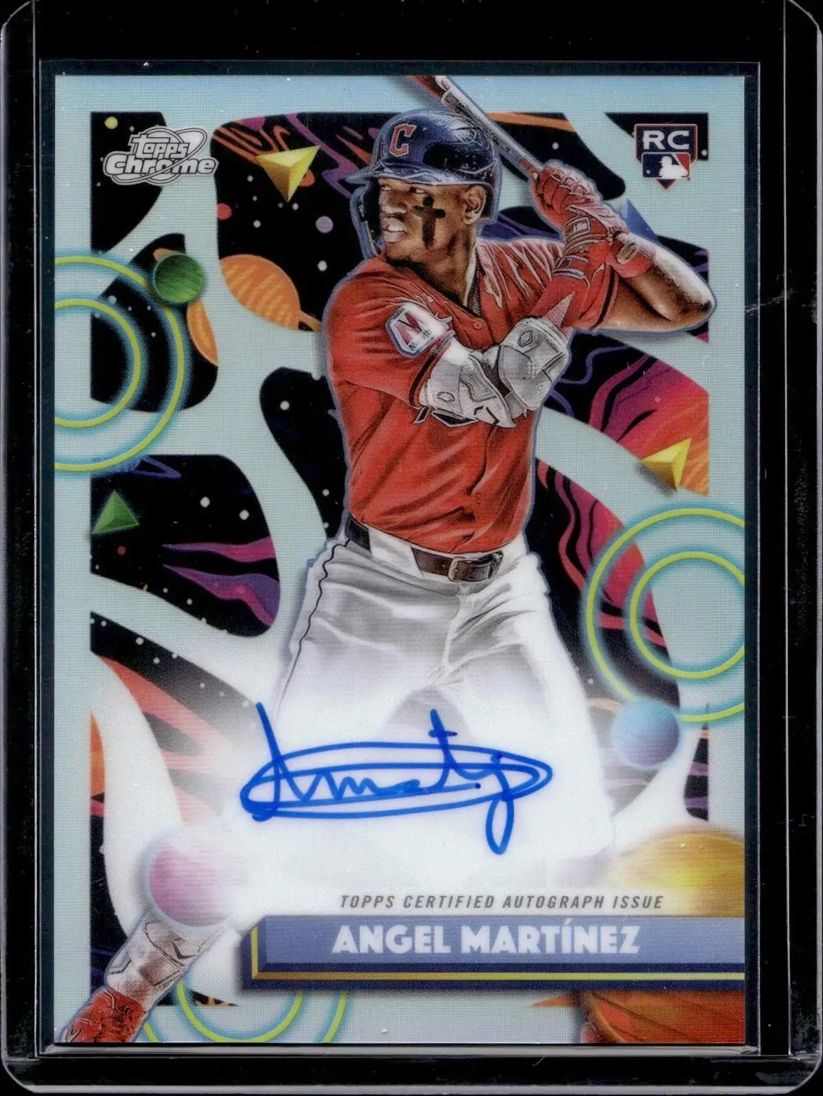 Angel Martínez 2025 Topps Chrome Cosmic Auto Cleveland Guardians CCA-AM