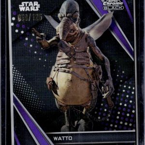 Star Wars Topps Chrome Black Watto Purple /125 33