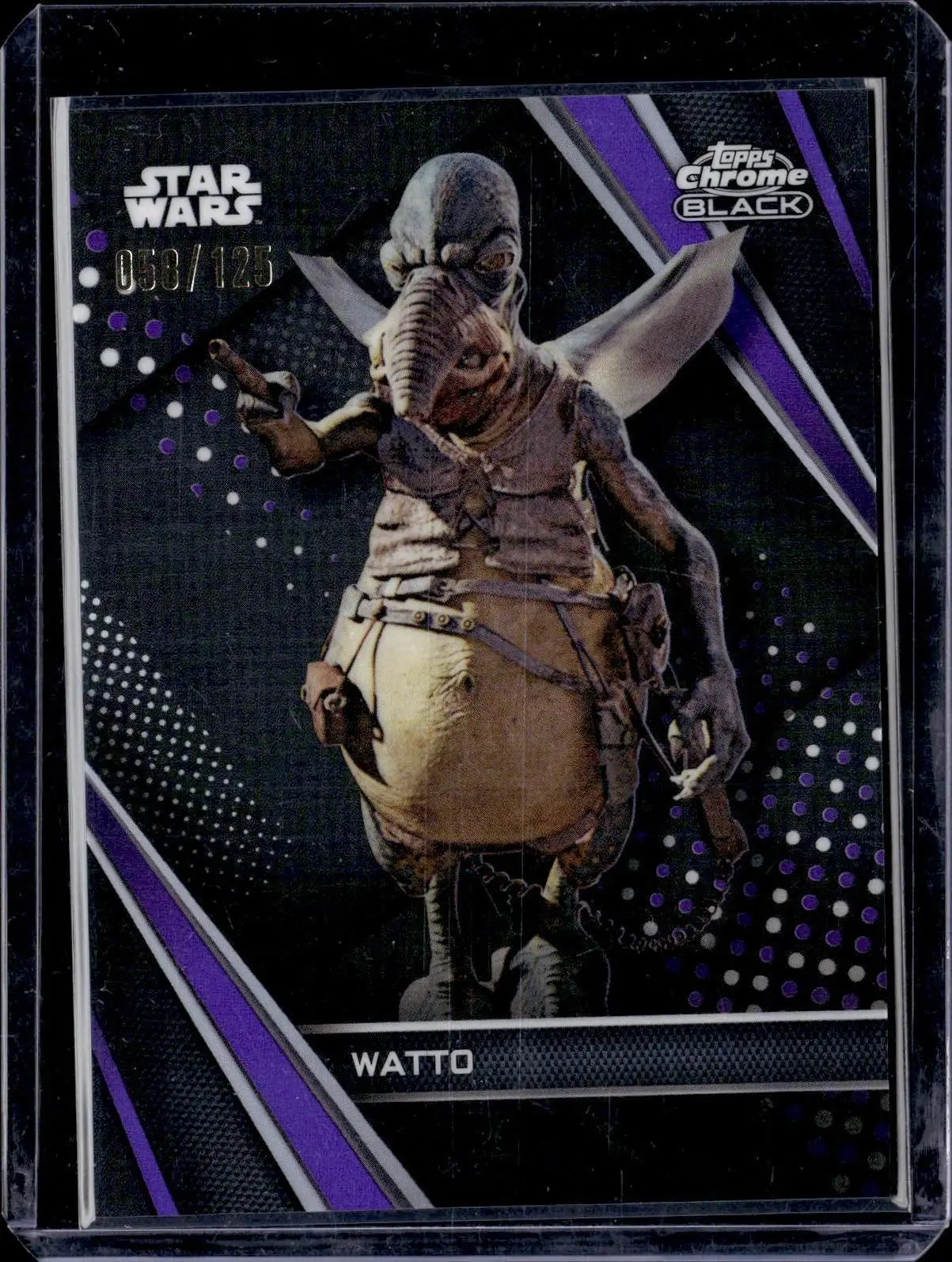 Star Wars Topps Chrome Black Watto Purple /125 33
