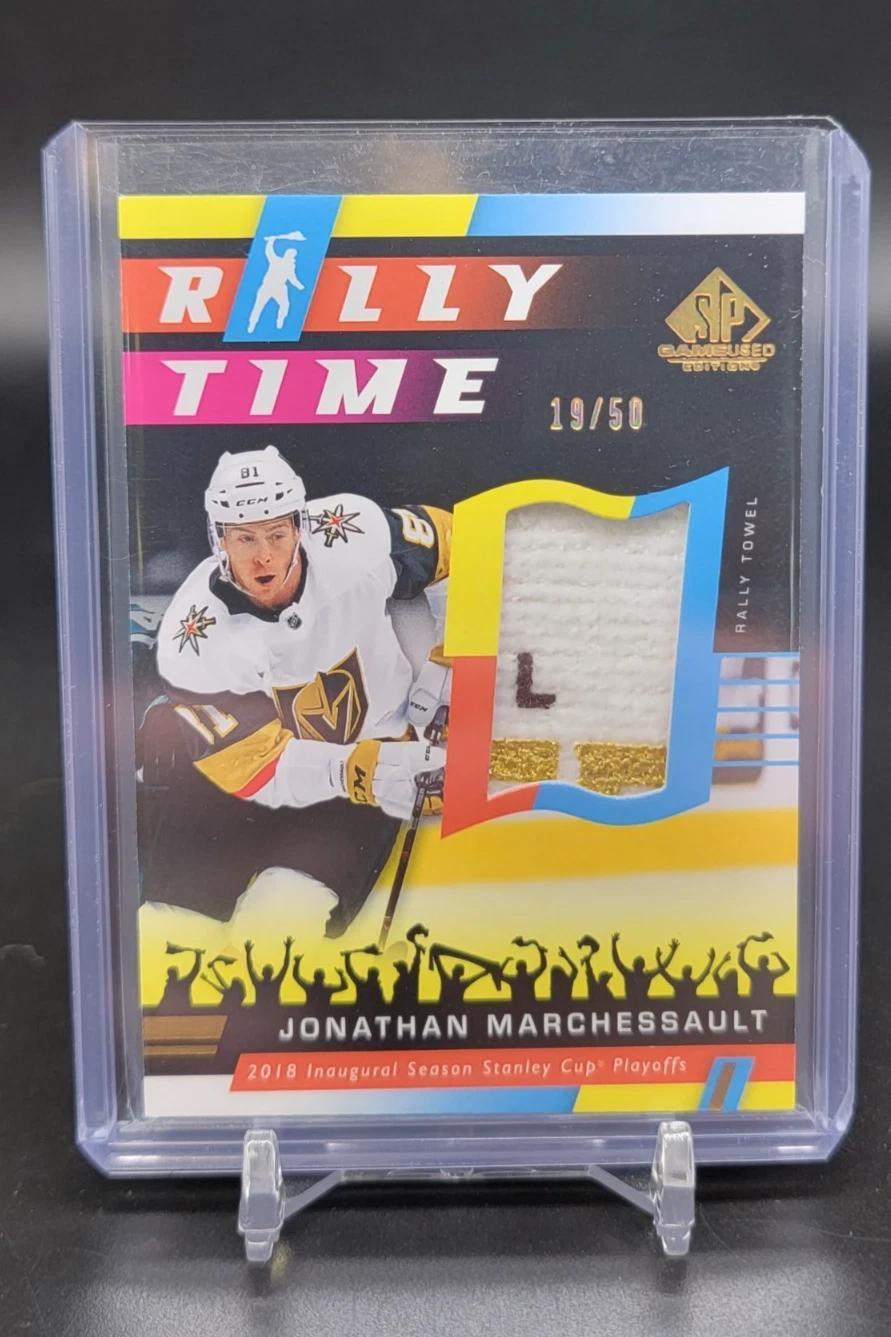Jonathan Marchessault 2022 SP Game Used Towel Relic 19/50 Golden Knights RT-23