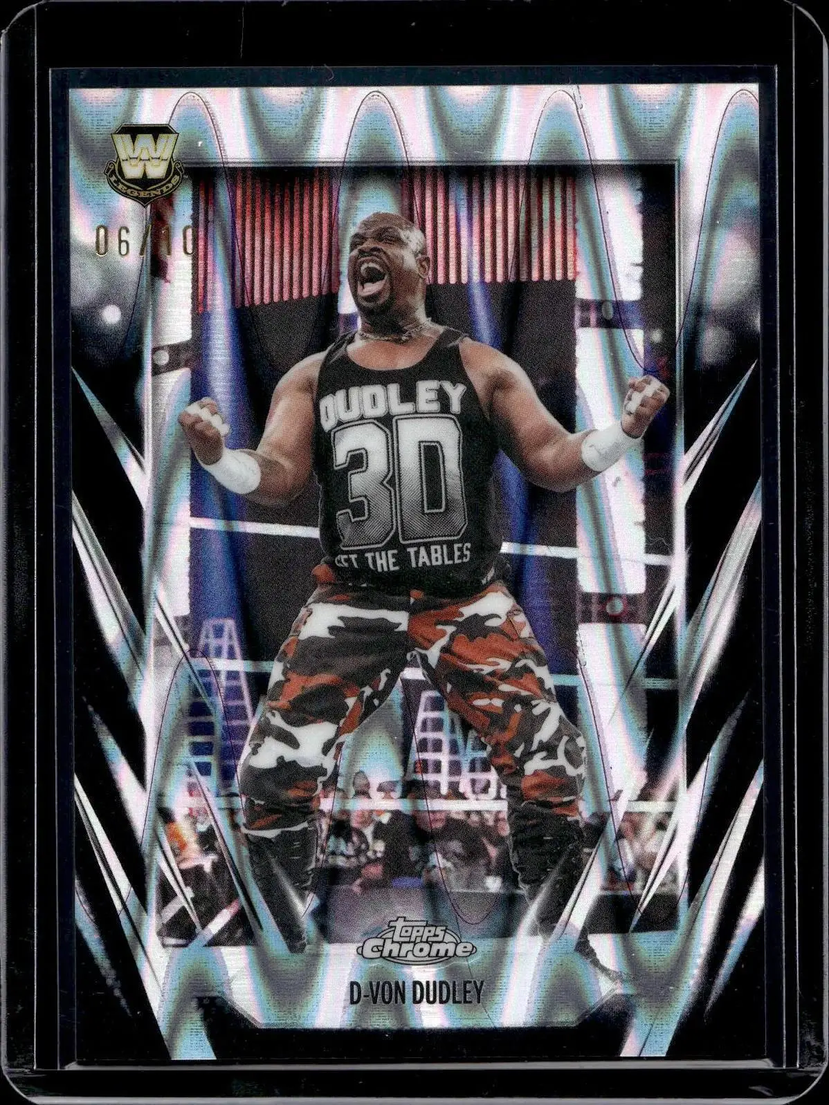 D-Von Dudley 2026 Topps Chrome WWE Black RayWave Refractor /10 198