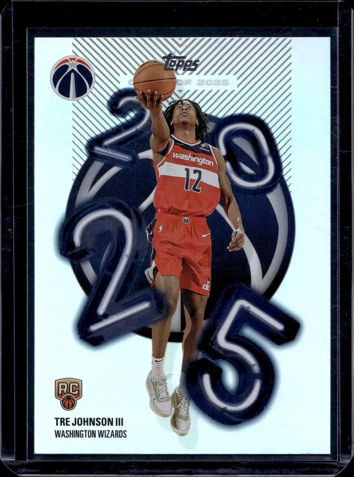 Tre Johnson III 2025-26 Topps Class of '25 RC Washington Wizards C25-6