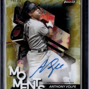 Anthony Volpe 2024 Finest Moments Gold Refractor Auto /50 Yankees FMA-AV