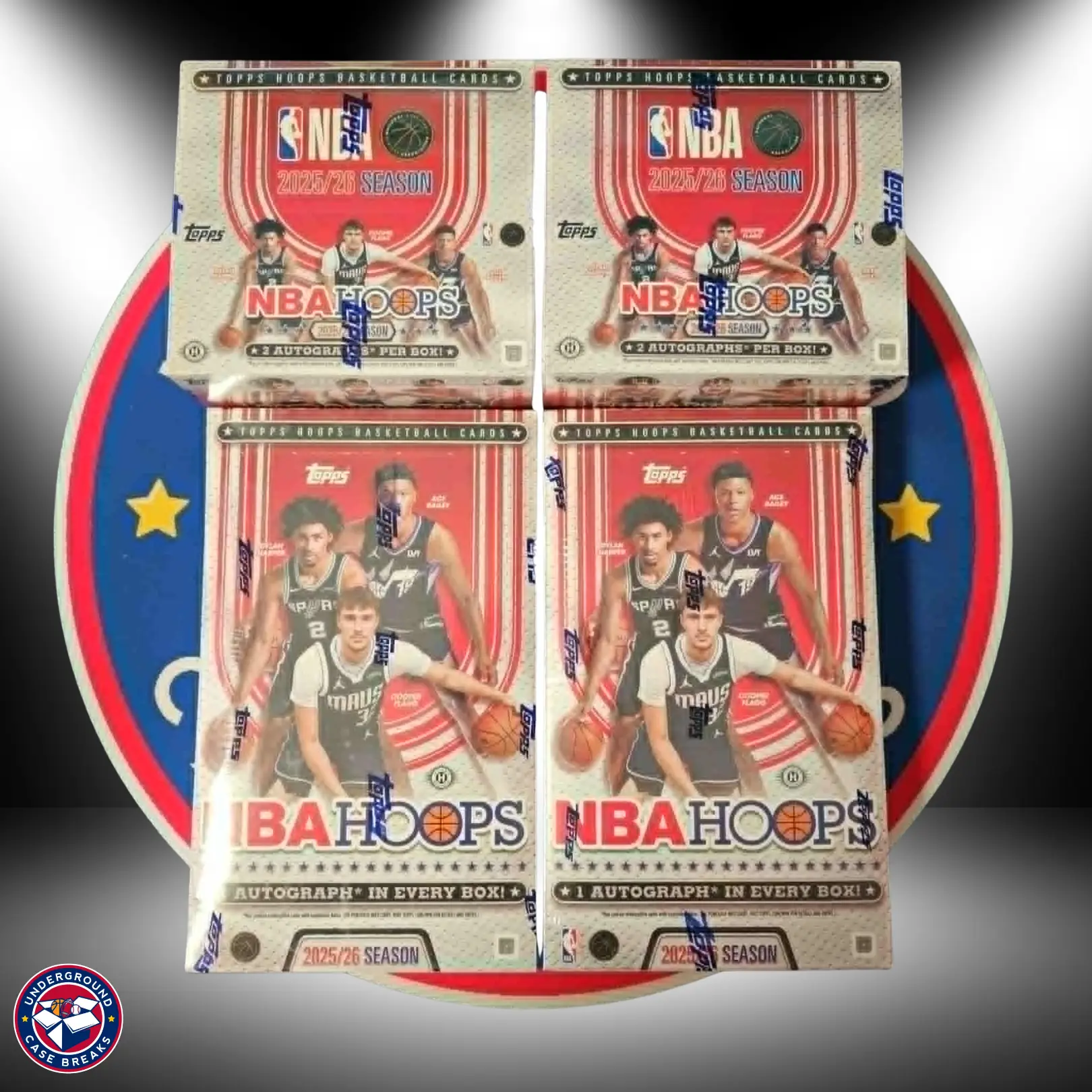 2025-26 Topps NBA Hoops 4 Box Random Team Break #1582