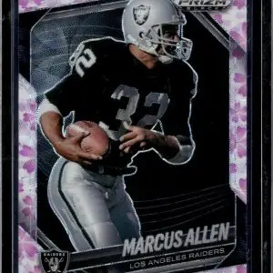 Marcus Allen 2025 Panini Prizm Black Cherry Blossom /20 Los Angeles Raiders 111