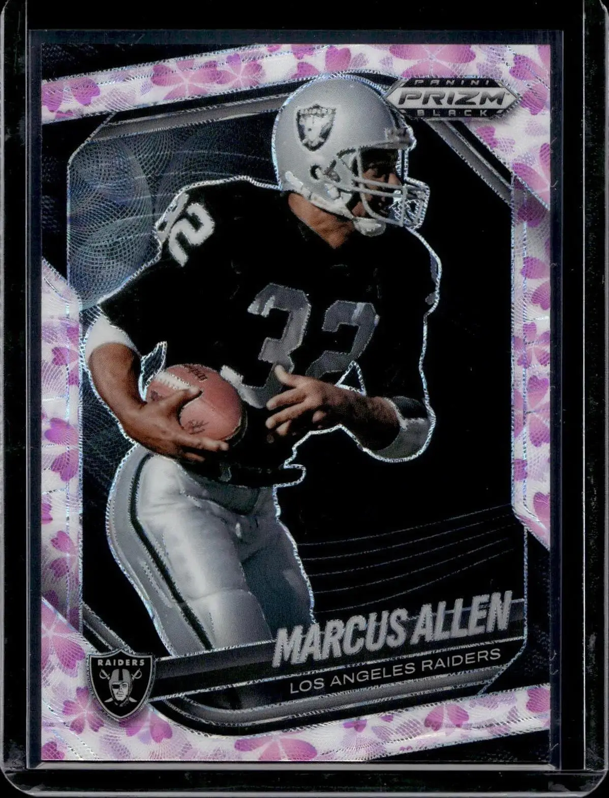 Marcus Allen 2025 Panini Prizm Black Cherry Blossom /20 Los Angeles Raiders 111