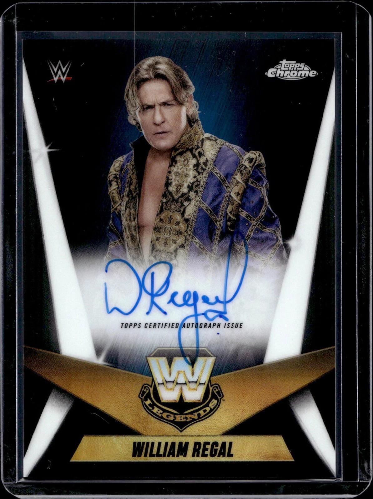 William Regal 2025 Topps Chrome WWE Legendary Auto LCA-WR