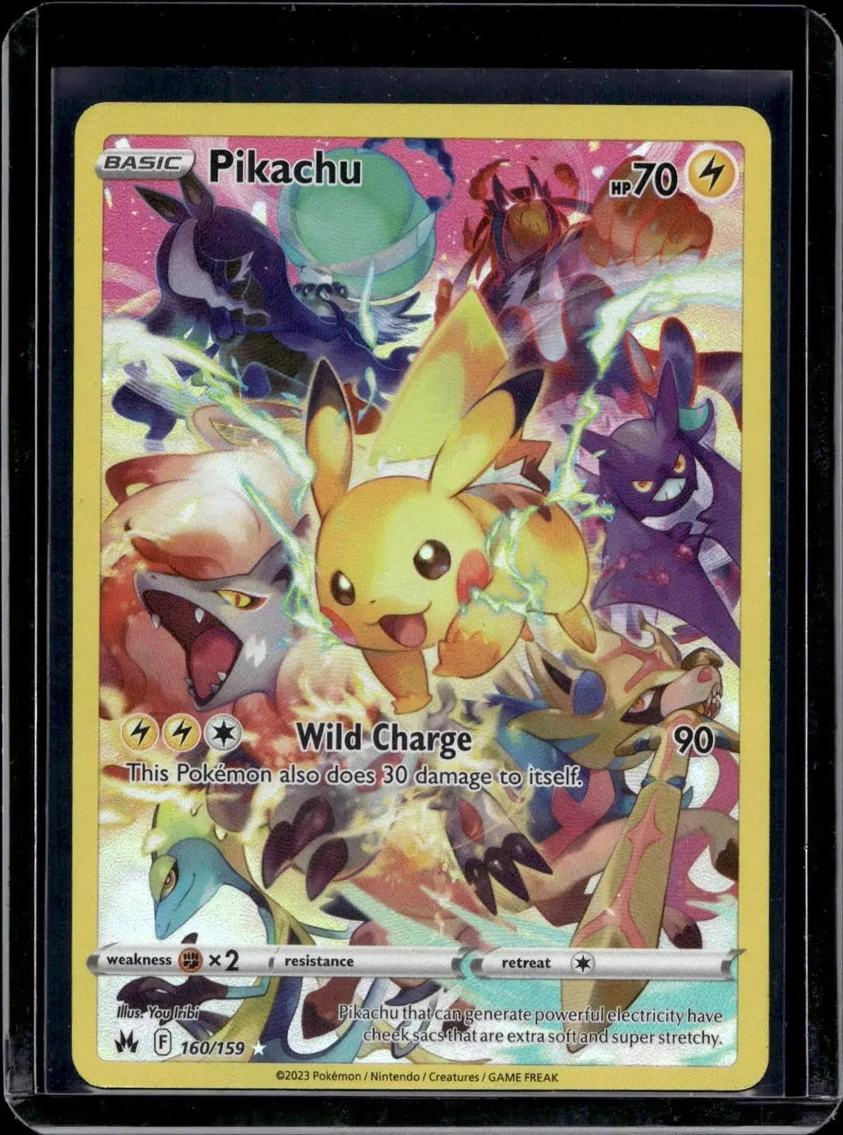 Pikachu Pokemon Crown Zenith (Secret) 160/159